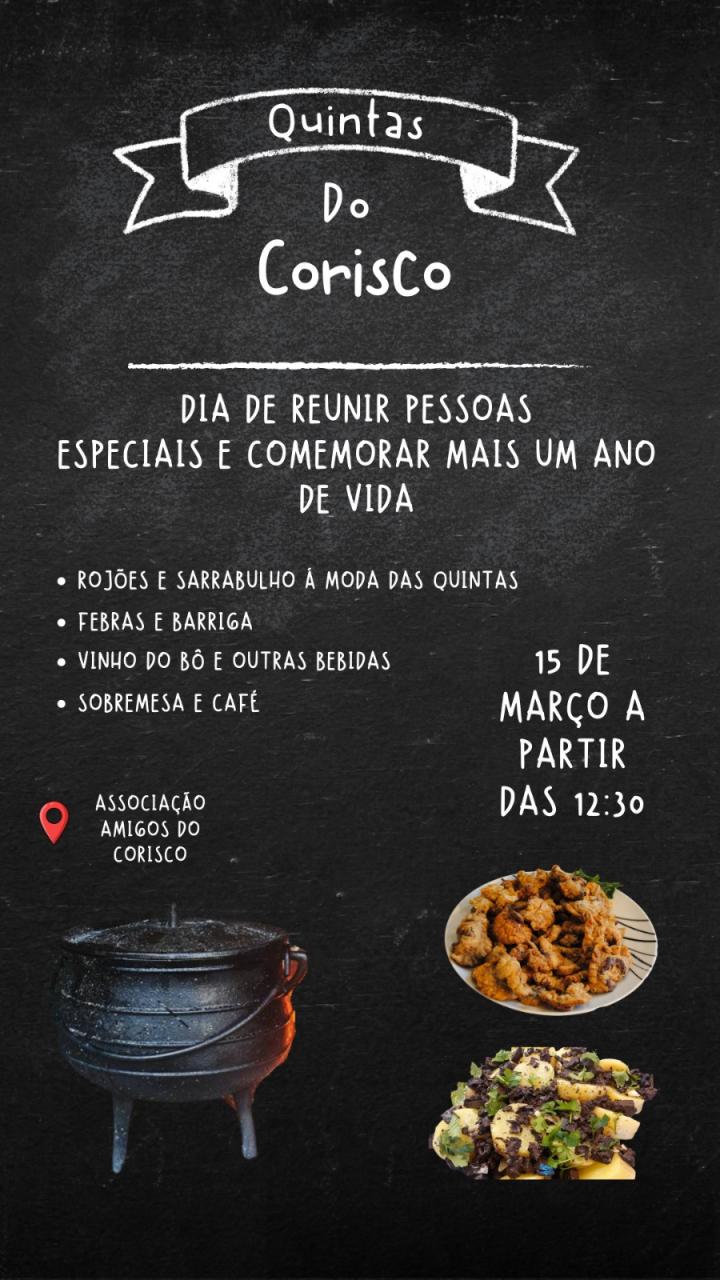 Almo&ccedil;o Conv&iacute;vio | Quintas do Corisco